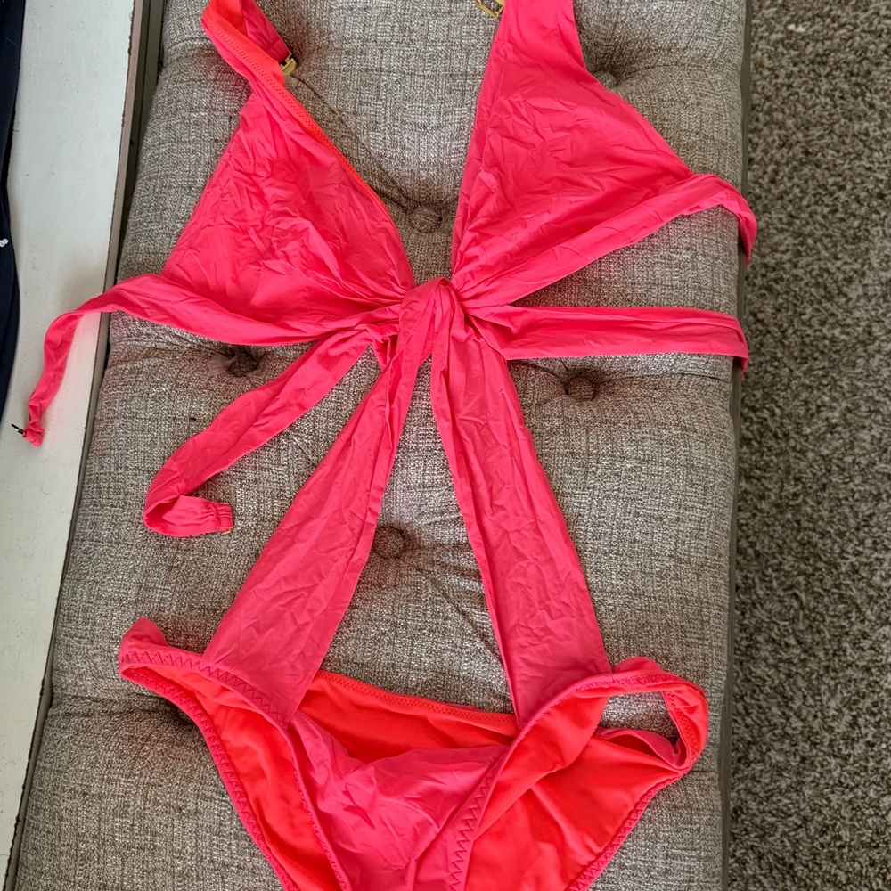 Agent Provocateur Neon Pink One Piece Swimsuit View 3